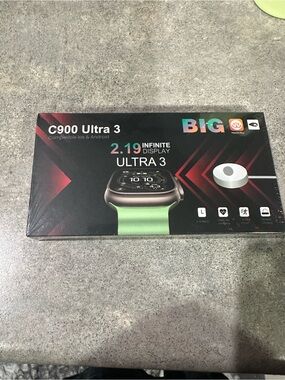 Ultra 3 Smartwatch with Metallic Band - Compatible iOS & Android